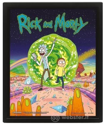 Quadro 3D Rick and Morty