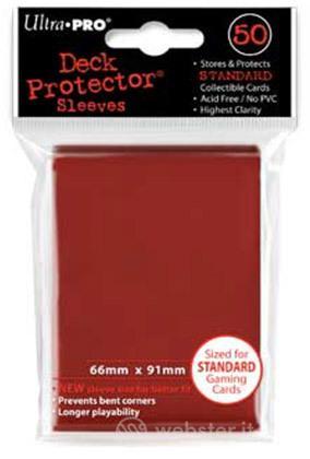 ULTRA PRO Bustine Std Rosso 50pz ULTRA PRO Bustine Std Rosso 50pz
