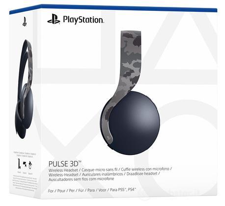 SONY PS5 Cuffie Wireless Pulse 3D Grey Camo