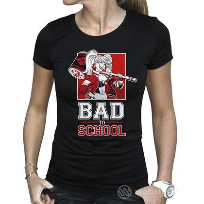 T-Shirt Harley Quinn Bad to School Donna XS