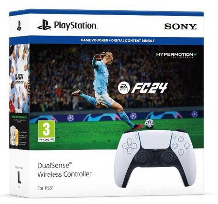 SONY PS5 Controller Wireless DualSense White+EA SPORTS FC 24