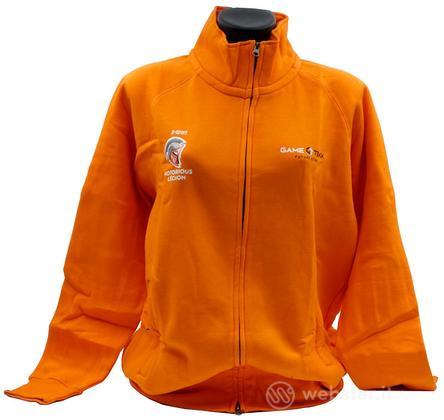 Felpa Zip Arancione GameTekk Donna S