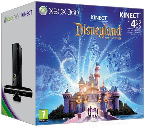 XBOX 360 4GB +Kinect+Disneyland Adv.