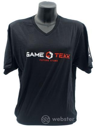 T-Shirt Collo V Nera GameTekk Uomo XL