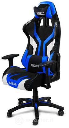 SPARCO Sedia Gaming Torino Nera e Azzurra