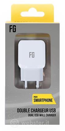 FREAKS Caricatore Universale 2 USB Slot Bianco