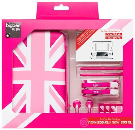 BB Pack UK Flag Pink New 2DSXL
