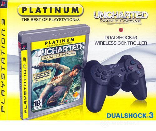Uncharted + PS3 Sony Cont. W. Dualshock3