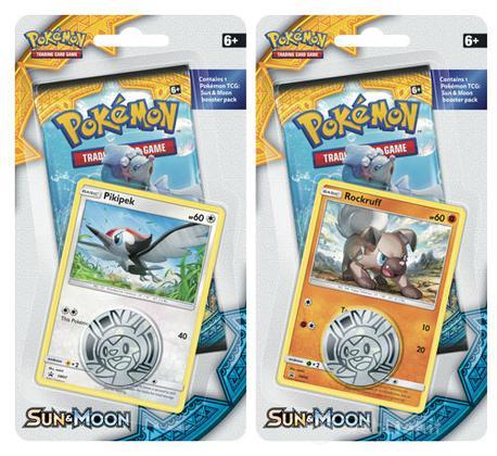 Pokemon Sole Luna 1 busta blister+moneta Pokemon Sole Luna 1 busta blister+moneta