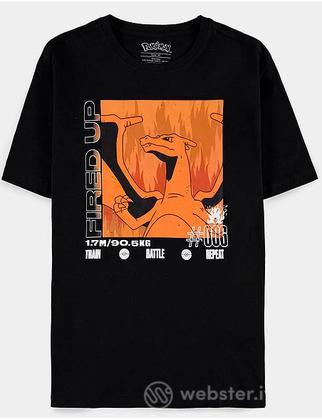 T-Shirt Pokemon Charizard Fired Up S