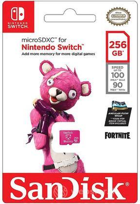 SanDisk Micro SD XC I 256GB Fortnite Cuddle Team