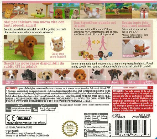 Nintendogs + Cats: Barboncino Nano & Nuovi Amici