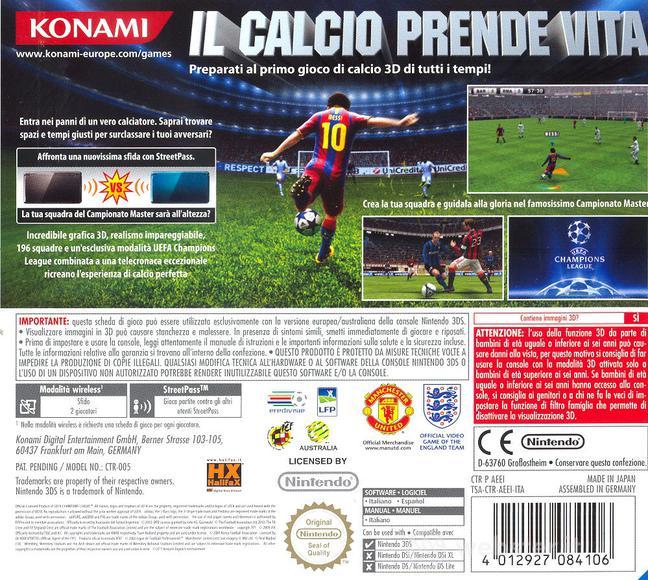 Pro Evolution Soccer 2011  3D