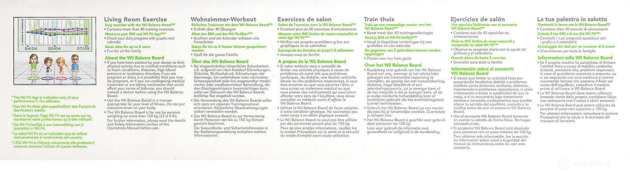 WII Fit Nintendo + WII Balance Board