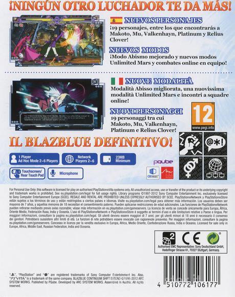 Blaze Blue Continuum Shift Extend