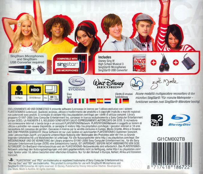 Disney Sing It! High School M. + Microf.