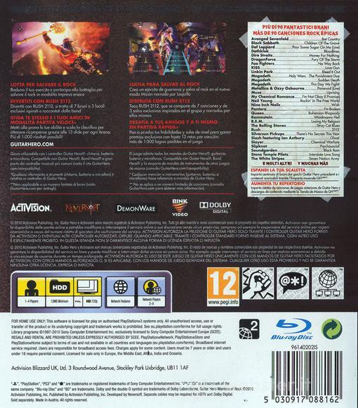 Guitar Hero 6 Warriors of Rock