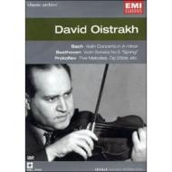 David Oistrakh. Bach, Beethoven, Prokofiev. Concerti per violino