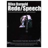 Blixa Bargeld. Rede / Speech